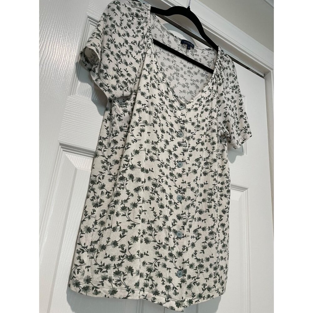 Patprimo Womens Floral Button Up Top Size M Cottagecore Forest Fairy Dainty Soft - Picture 8 of 13